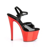 Red chrome platform 18 cm SKY-309 pleaser high heels shoes