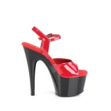 Red platform 18 cm ADORE-709 pleaser high heels shoes