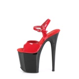 Red platform 20 cm FLAMINGO-809-2 pleaser high heels shoes