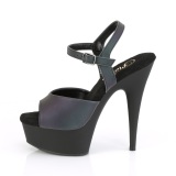 Reflective high heels 15 cm DELIGHT-609REFL platform high heels