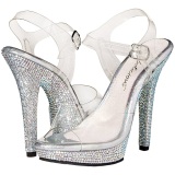 Rhinestones 13 cm LIP-108DM Womens Shoes with High Heels