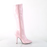 Rosa varnished patent boots 13 cm SEDUCE-2000 pointed toe stiletto boots