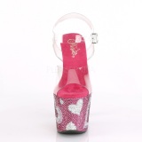 Rose 18 cm LOVESICK-708HEART Womens Shoes with Glittering Stones