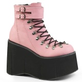 Rose Leatherette 11,5 cm KERA-21 lolita ankle boots wedge platform