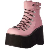 Rose Leatherette 11,5 cm KERA-21 lolita ankle boots wedge platform