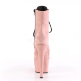 Rose Leatherette 18 cm ADORE-1020FS lace up ankle boots