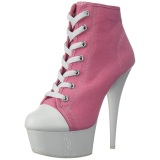 Rose Neon 15 cm DELIGHT-600SK-02 Canvas high heels chucks