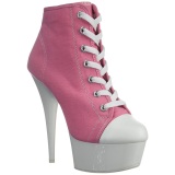 Rose Neon 15 cm DELIGHT-600SK-02 Canvas high heels chucks