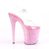 Rose glitter 20 cm FLAMINGO-808CF Pole dancing high heels shoes