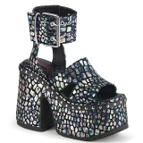 Silver 12,5 cm Demonia CAMEL-102 lolita platform sandals