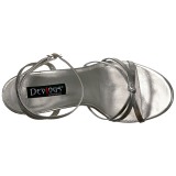 Silver 15 cm DOMINA-108 fetish high heeled shoes