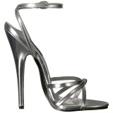 Silver 15 cm DOMINA-108 transvestite shoes