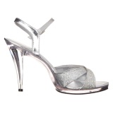 Silver Glitter 12 cm FLAIR-419G High Heels for Men