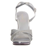 Silver Glitter 12 cm FLAIR-419G High Heels for Men