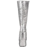 Silver Glitter 18 cm STACK-301G demonia boots - unisex cyberpunk boots