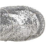 Silver Glitter 18 cm STACK-301G demonia boots - unisex cyberpunk boots