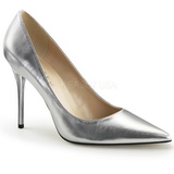 Silver Matte 10 cm CLASSIQUE-20 Pumps High Heels for Men