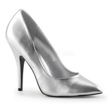 Silver Matte 13 cm SEDUCE-420 pointed toe pumps high heels