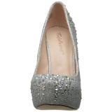 Silver Rhinestone 13 cm DESTINY-06R Platform Pumps Women Shoes