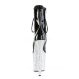 Silver glitter 20 cm FLAMINGO-1020LG Pole dancing ankle boots