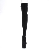 Stretch suede 18 cm ADORE-3008 Pleaser Overknee Boots