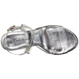 Transparent 11,5 cm CLEARLY-406 High Heeled Evening Sandals