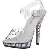 Transparent 13 cm LIP-108RS Bikini posing high heel shoes fabulicious