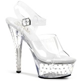 Transparent 15 cm STARDUST-608 Womens Shoes with High Heels