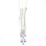 Transparent 18 cm ADORE-1050C platform high heels boots