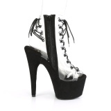 Transparent 18 cm ADORE-700-30FS Pole dancing ankle boots