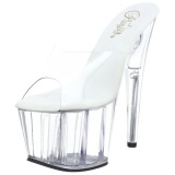 Transparent 18 cm ADORE-701 Platform Mules Shoes