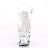 Transparent 18 cm MOON-708DIA Pole dancing sandals