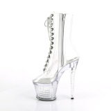 Transparent 18 cm SPECTATOR-1040C Exotic stripper ankle boots