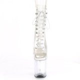 Transparent 20 cm FLAMINGO-1021C Exotic pole dance boots