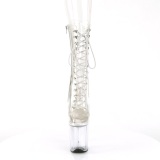 Transparent 20 cm FLAMINGO-1050C Exotic pole dance boots