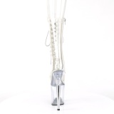 Transparent 20 cm FLAMINGO-1050C Exotic pole dance boots