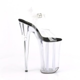 Transparent 25,5 cm BEYOND-0082 extrem platform high heels shoes