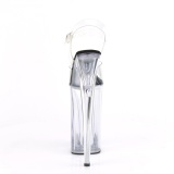 Transparent 25,5 cm BEYOND-0082 extrem platform high heels shoes