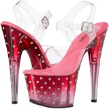 Transparent sandals platform 18 cm STARDUST-708T pleaser high heels sandals