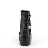 Vegan 11,5 cm BEAR-150 alternative ankle boots platform black