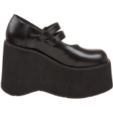 Vegan 11,5 cm DemoniaCult KERA-08 gothic platform mary jane pumps