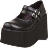 Vegan 11,5 cm DemoniaCult KERA-08 gothic platform mary jane pumps