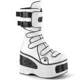 Vegan 11,5 cm KERA-108 demonia alternative boots platform white