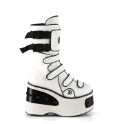 Vegan 11,5 cm KERA-108 demonia alternative boots platform white