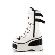 Vegan 11,5 cm KERA-108 demoniacult alternative boots platform white
