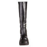Vegan 11,5 cm SHAKER-100 demoniacult knee boots wedges platform