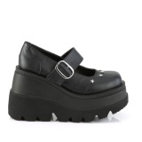 Vegan 11,5 cm SHAKER-23 alternative shoes platform black