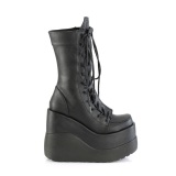 Vegan 13 cm VOID-118 demoniacult knee boots wedges platform