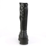 Vegan 5 cm SLACKER-200 platform demoniacult boots in black