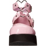 Vegan 6 cm DEMONIA SPRITE-02 Rose gothic mary jane pumps